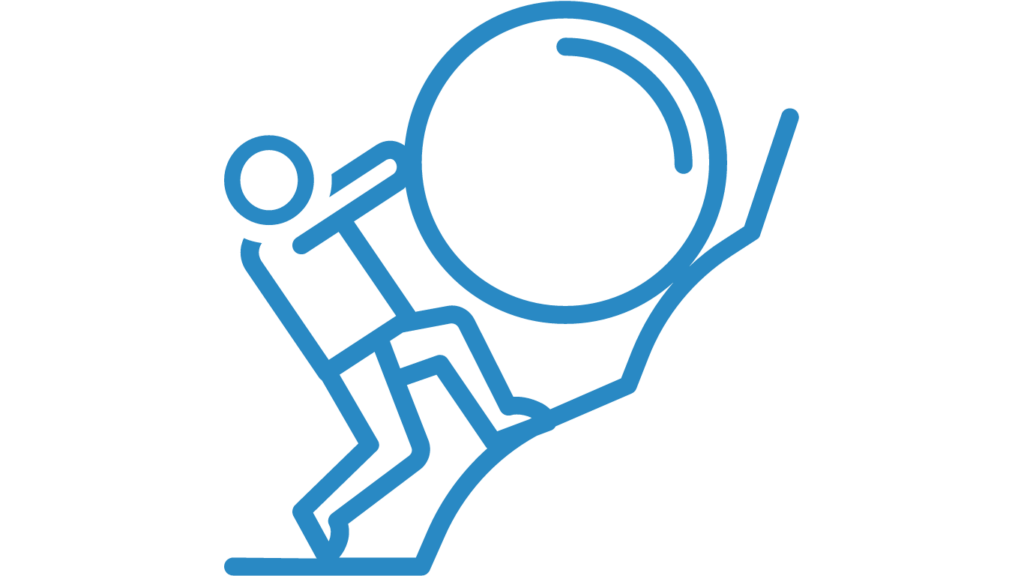 Struggling business person